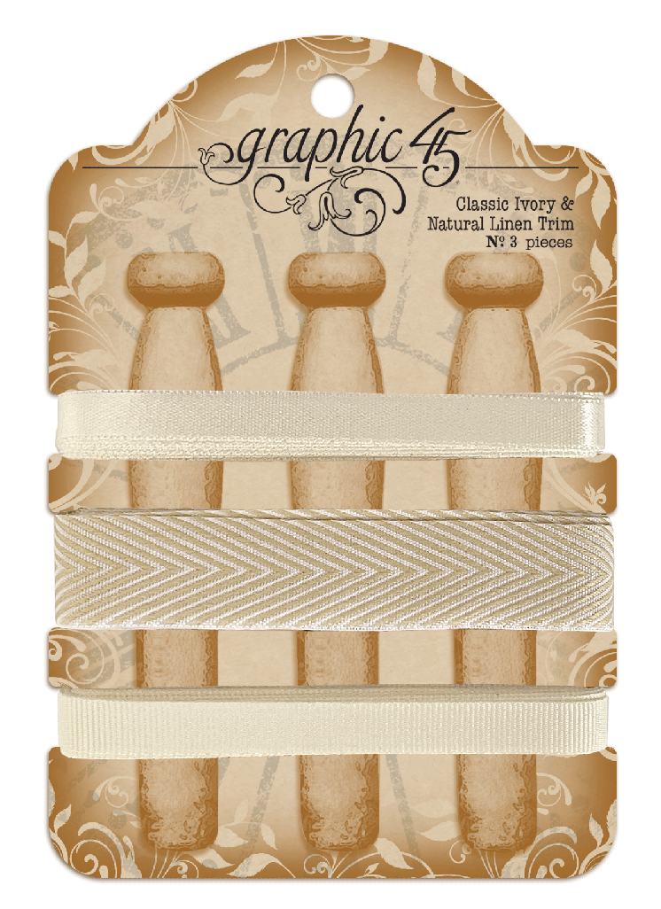 graphic-45-classic-ivory-natural-linen-trim-3-b-nder-9-yards image 1