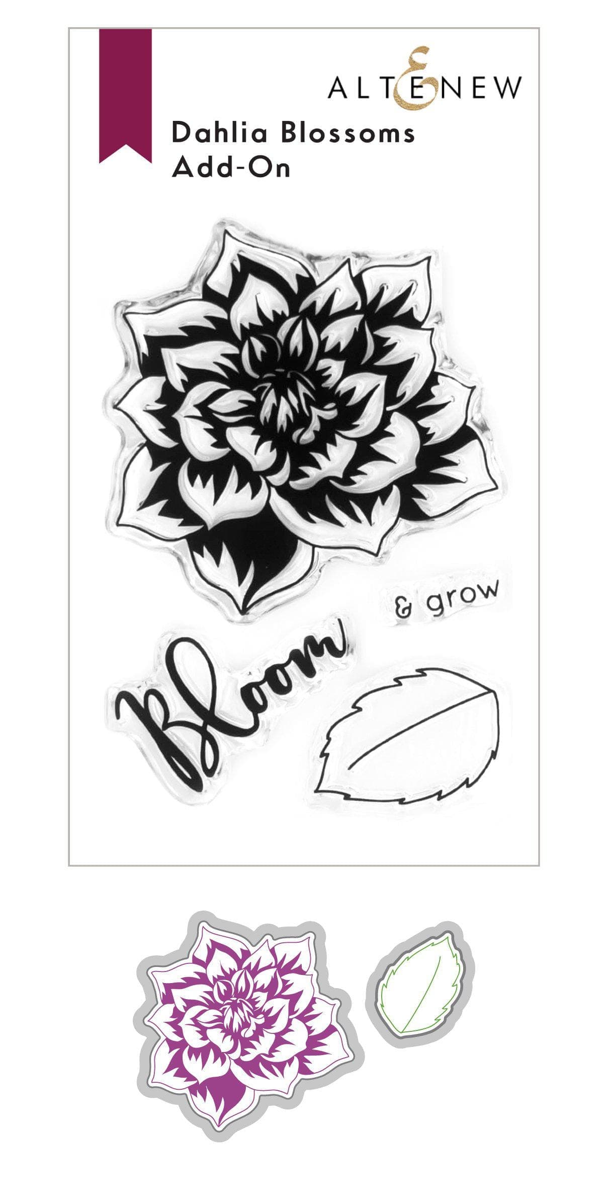 altenew-stamps-dahlia-blossoms-add-on-stempelset-dahlie-2x3 image 1