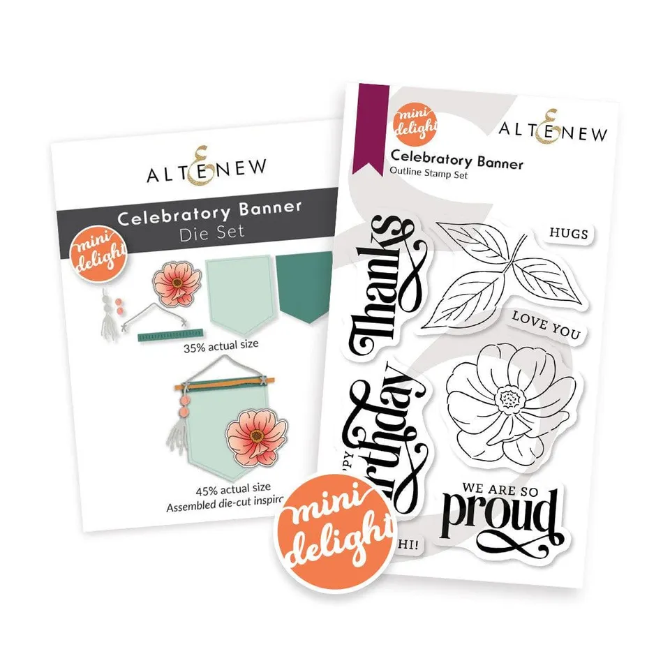 altenew-mini-delight-celebratory-banner-stempel-stanzen-set image 1