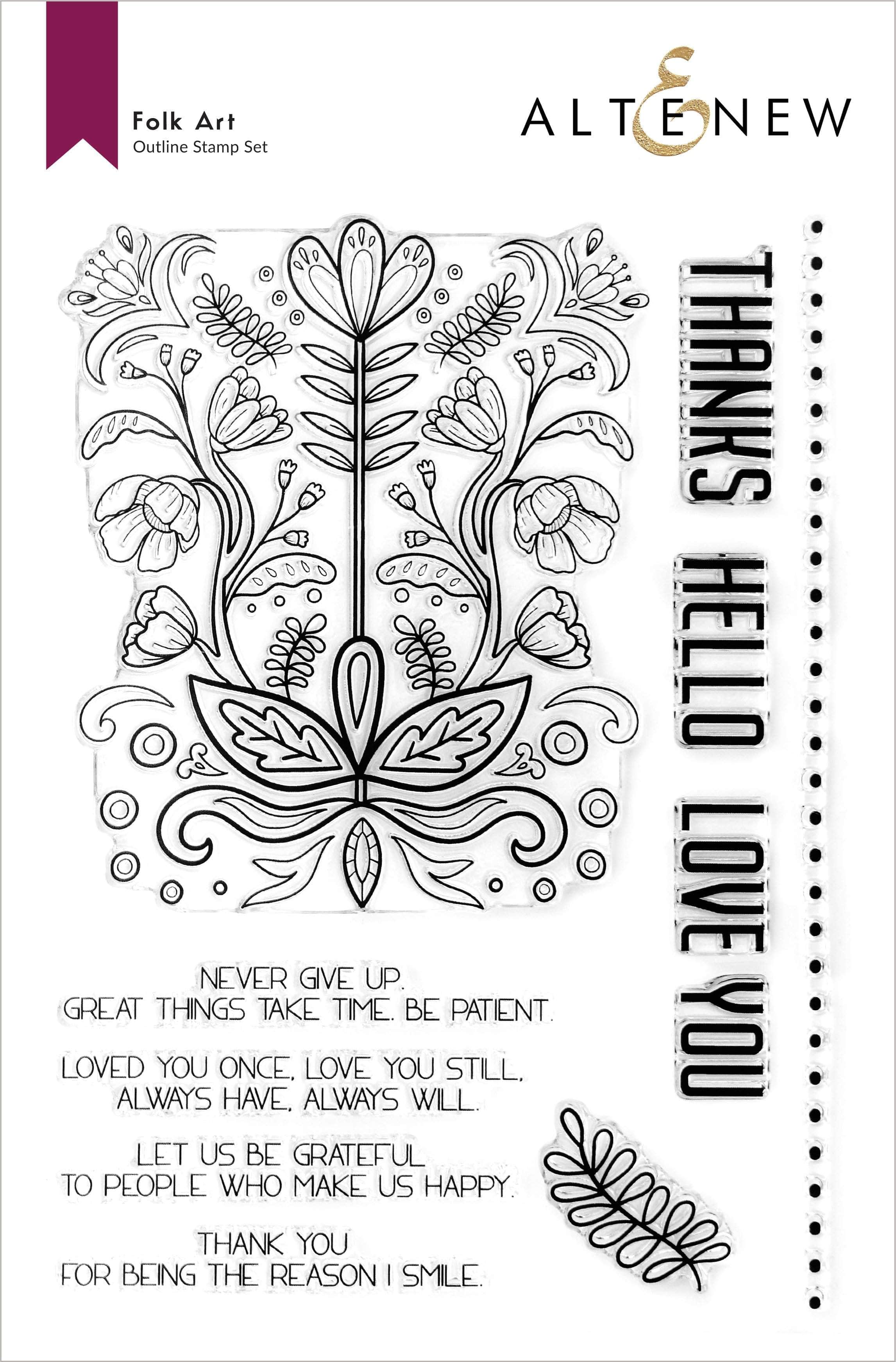 altenew-folk-art-stamp-set-stempelset-6x8-11-teilig-floral image 1