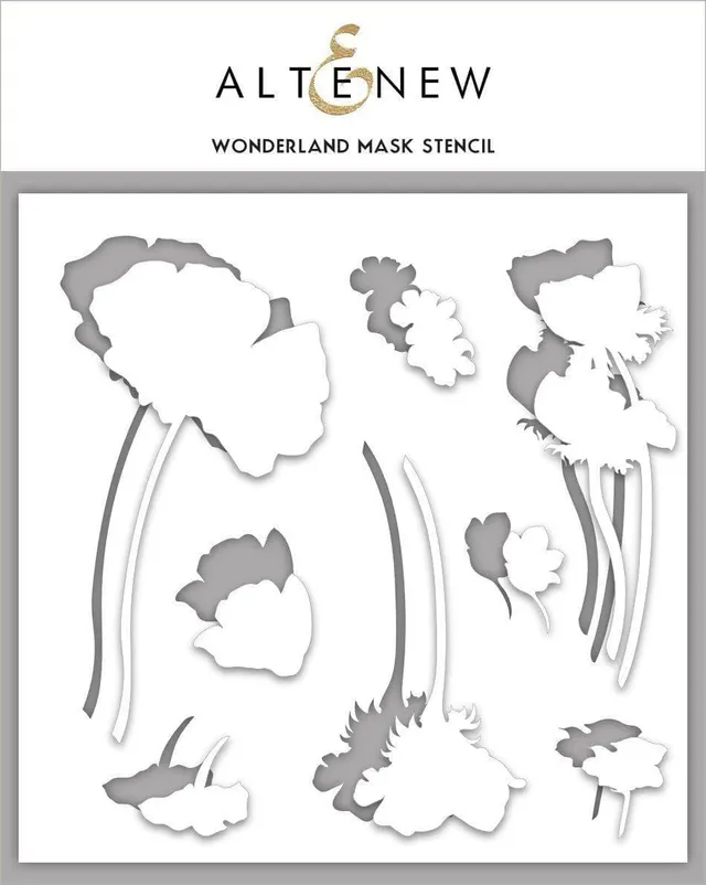 altenew-wonderland-mask-stencil-schablone-floral-8x8 image 1