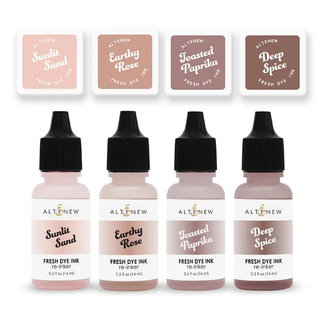 altenew-inks-earthy-embrace-mini-cubes-reinker-bundle-stempelkissen image 1