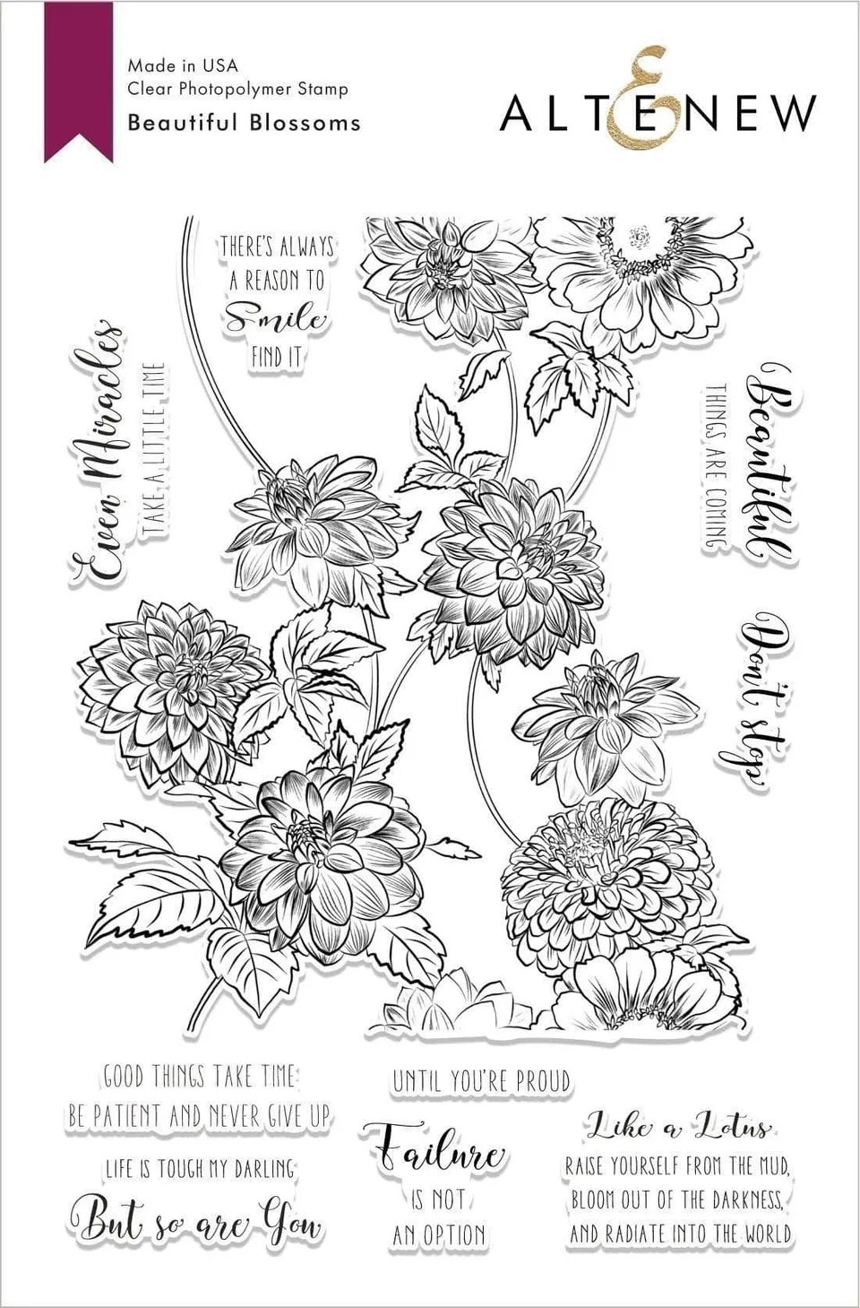 altenew-beautiful-blossoms-stempelset-outline-bl-ten-6x8 image 1