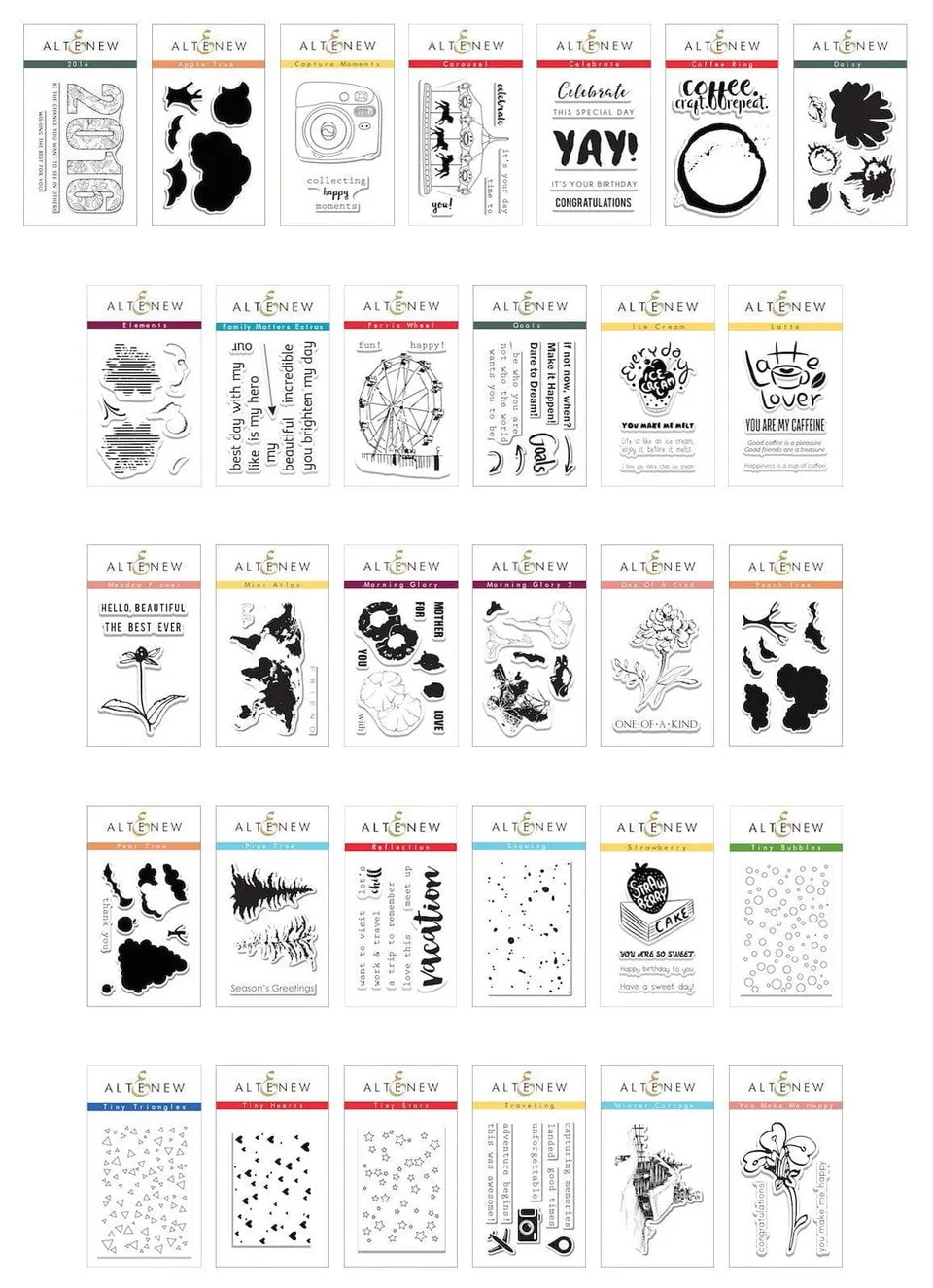 altenew-ultimate-mini-stamp-bundle-stempelset-31-teilig-mini image 1