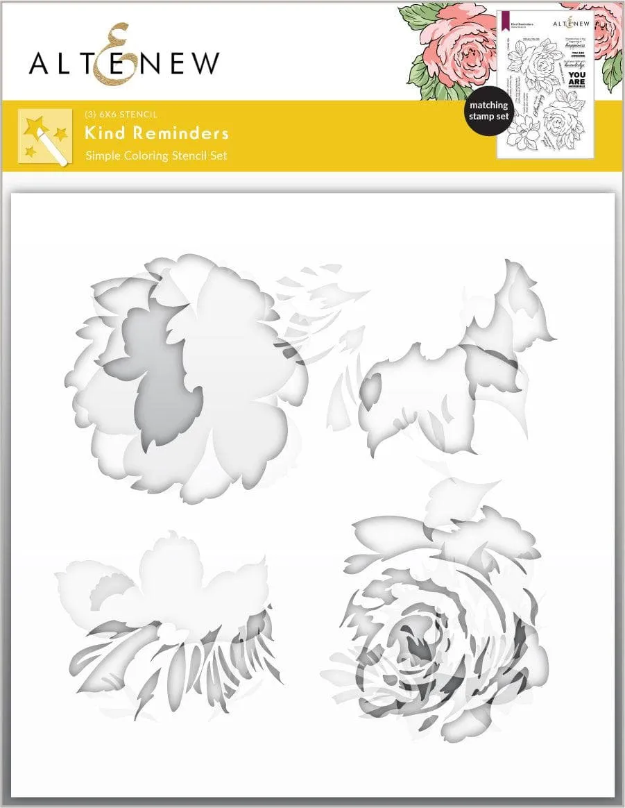 altenew-kind-reminders-schablone-blumen-3in1-6x6 image 1