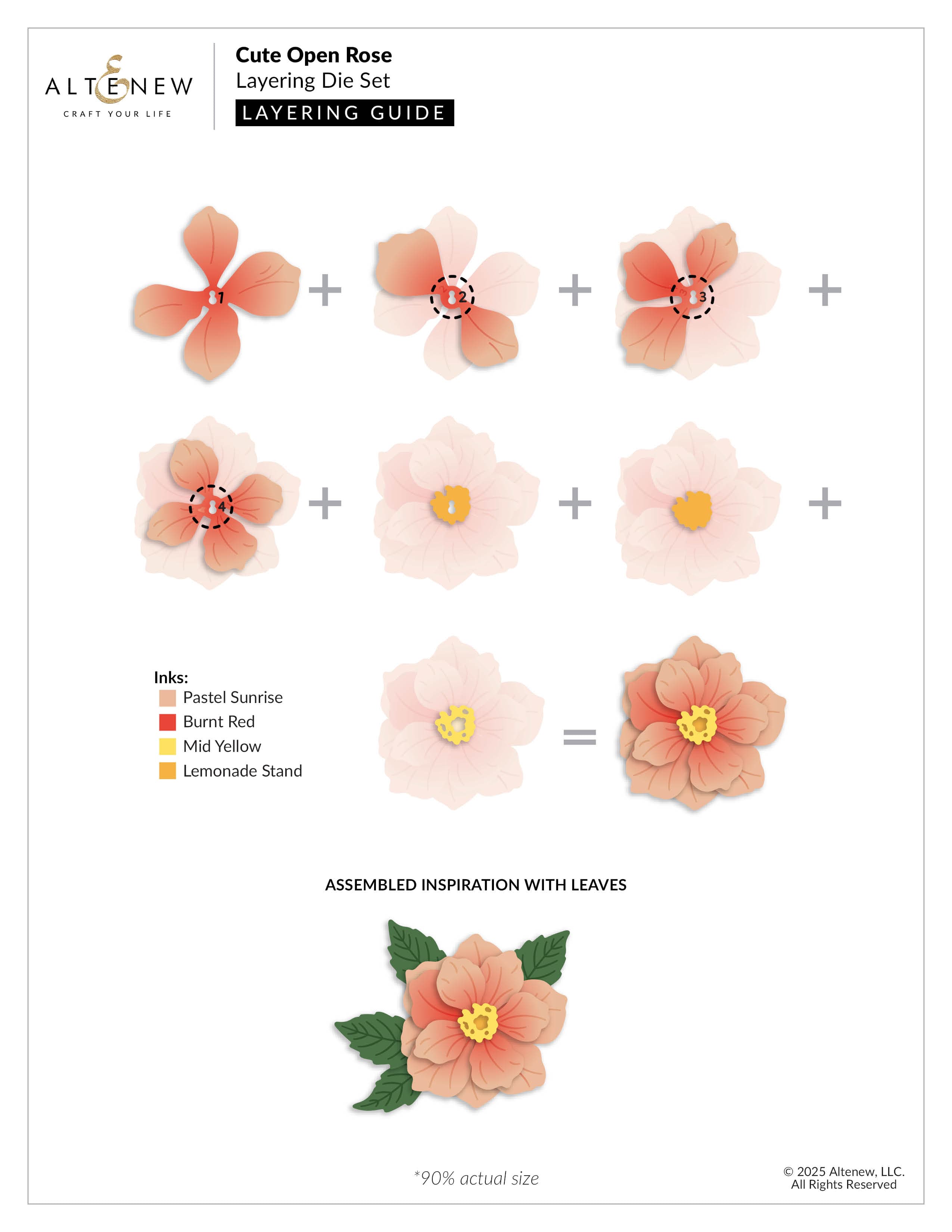 altenew-cute-open-rose-stanzschablonen-set-rose-4-teilig image 3