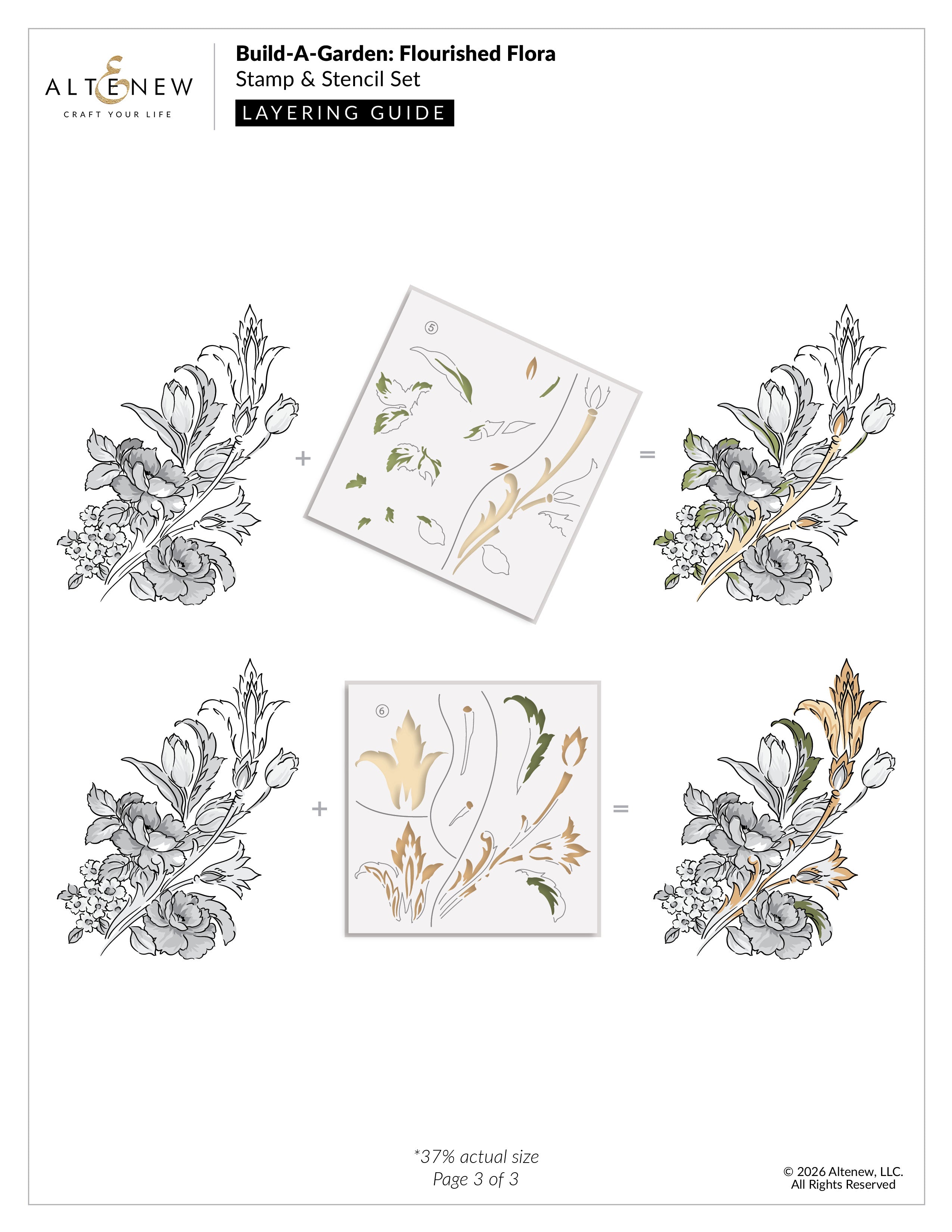 altenew-build-a-garden-flourished-flora-stanzschablonen-bundle image 5