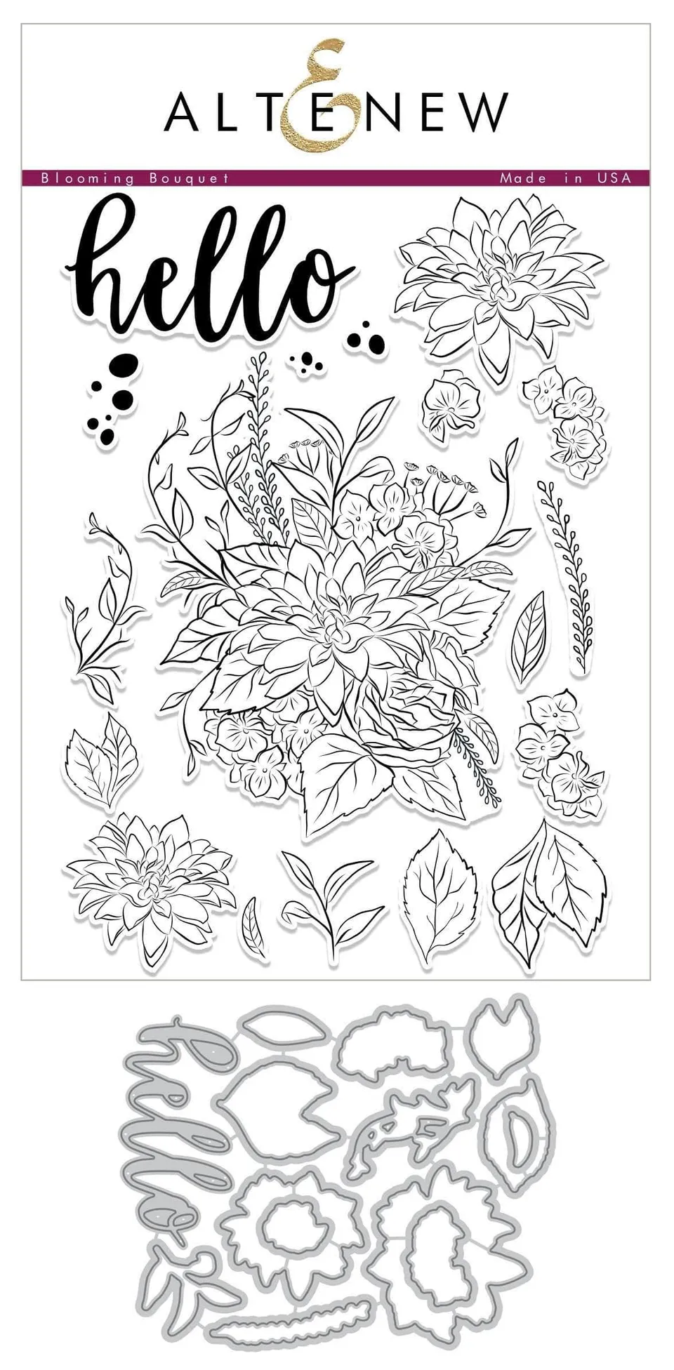 altenew-blooming-bouquet-stempel-stanzen-bundle-blumenstrau image 1