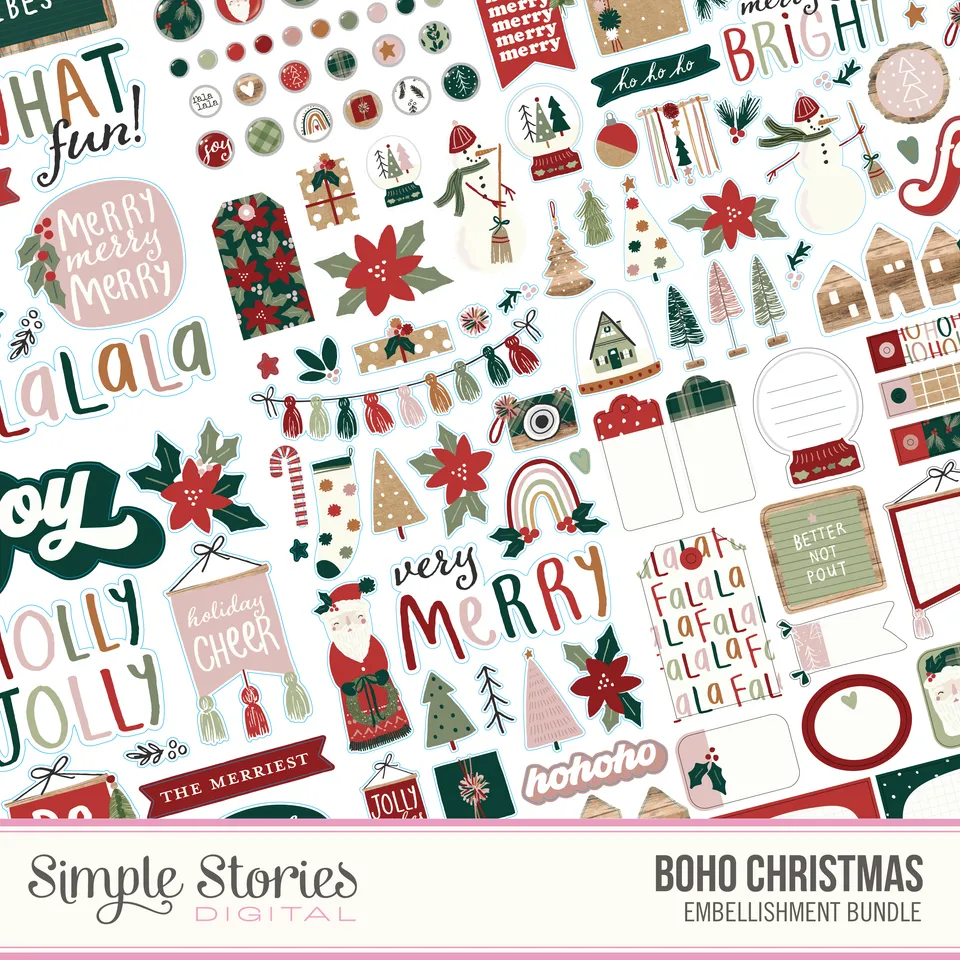 simple-stories-boho-christmas-digital-bundle-png-weihnachten image 1