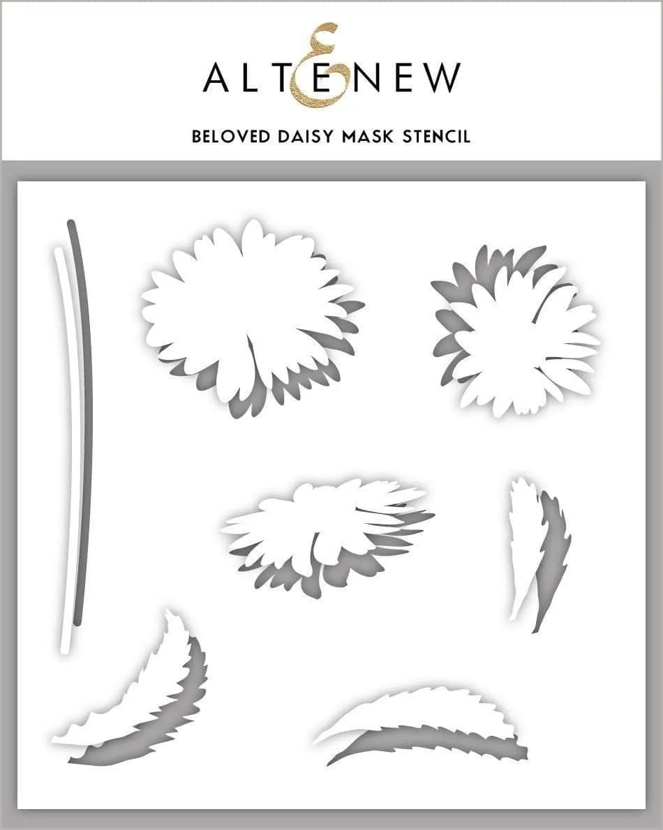 altenew-beloved-daisy-mask-stencil-schablone-6x6-blumen image 1