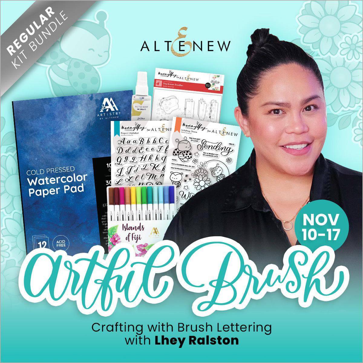 altenew-tools-artful-brush-lettering-deluxe-kit-lhey-ralston image 2