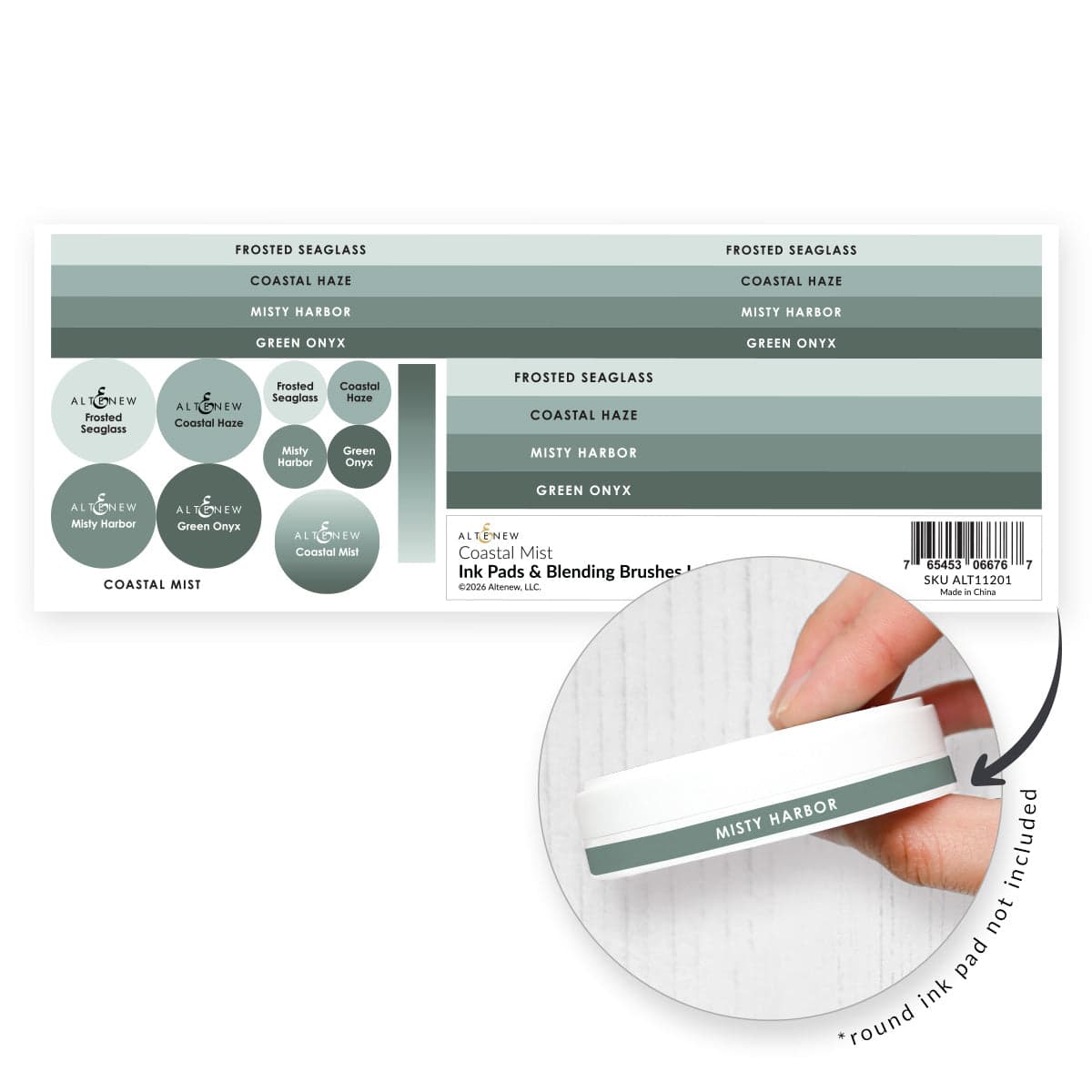 altenew-coastal-mist-etiketten-label-set-stempelkissen-pinsel image 1
