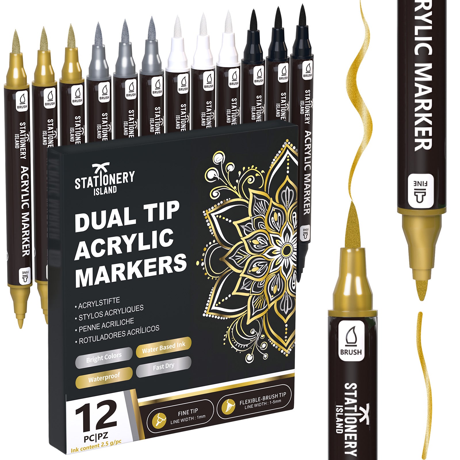 stationery-island-acrylic-pens-acrylmarker-24-farben-dual-tip image 2