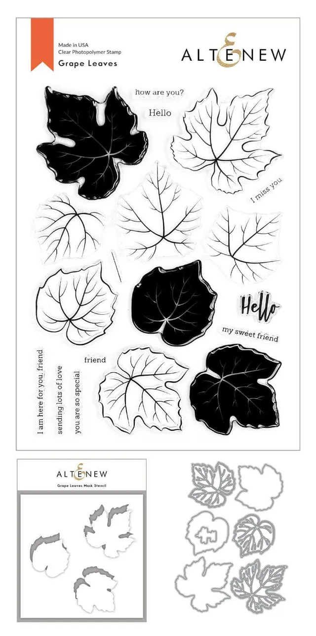 altenew-grape-leaves-schablone-weinbl-tter-mask-stencil image 1