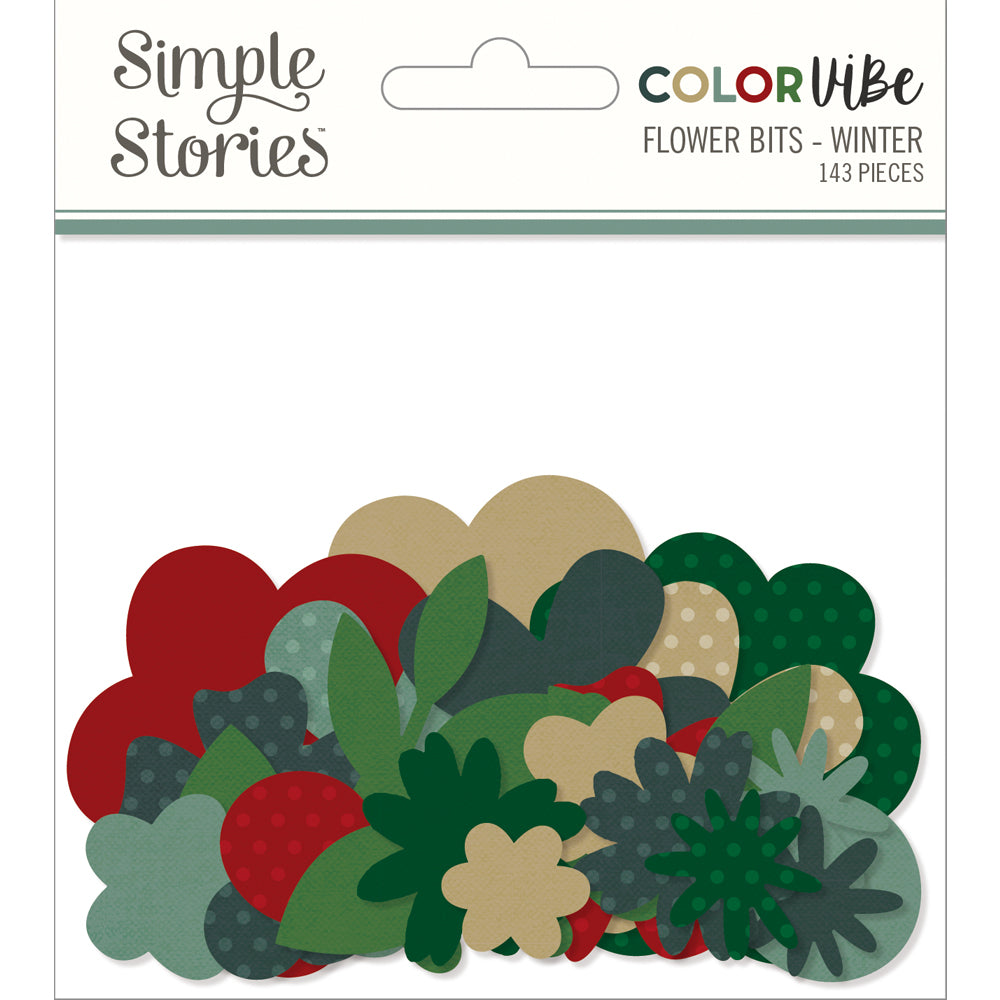 simple-stories-color-vibe-flower-bits-winter-143-teile image 1
