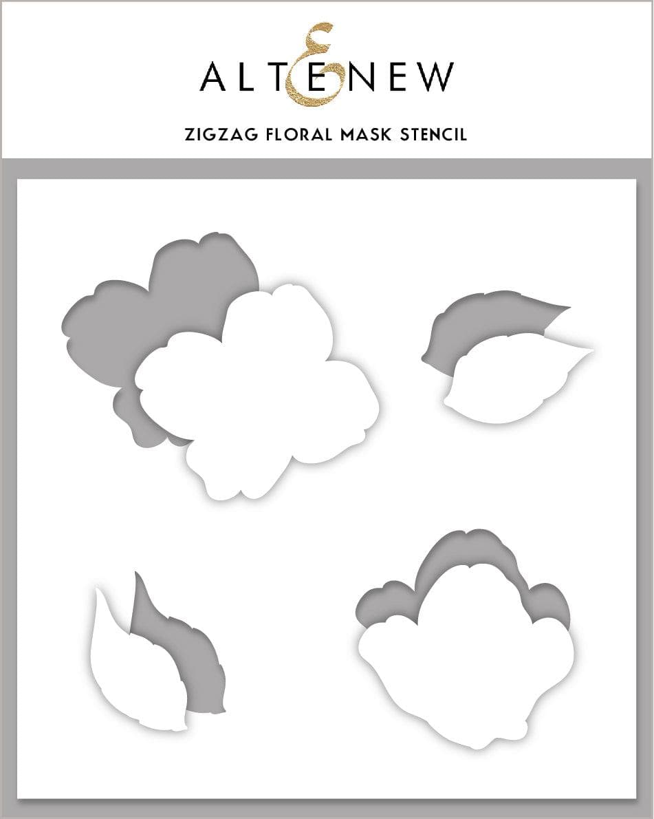 altenew-zig-zag-floral-mask-stencil-blumen-6x6 image 1