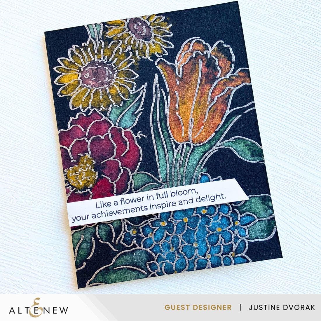 altenew-one-happy-bouquet-stempelset-blumen-6x8 image 7
