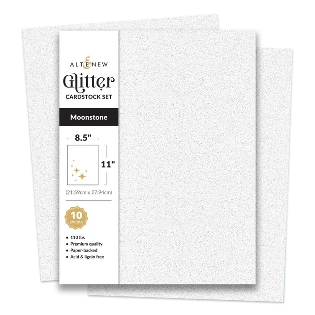 altenew-moonstone-glitzer-cardstock-8-5x11-10-blatt-silber image 1