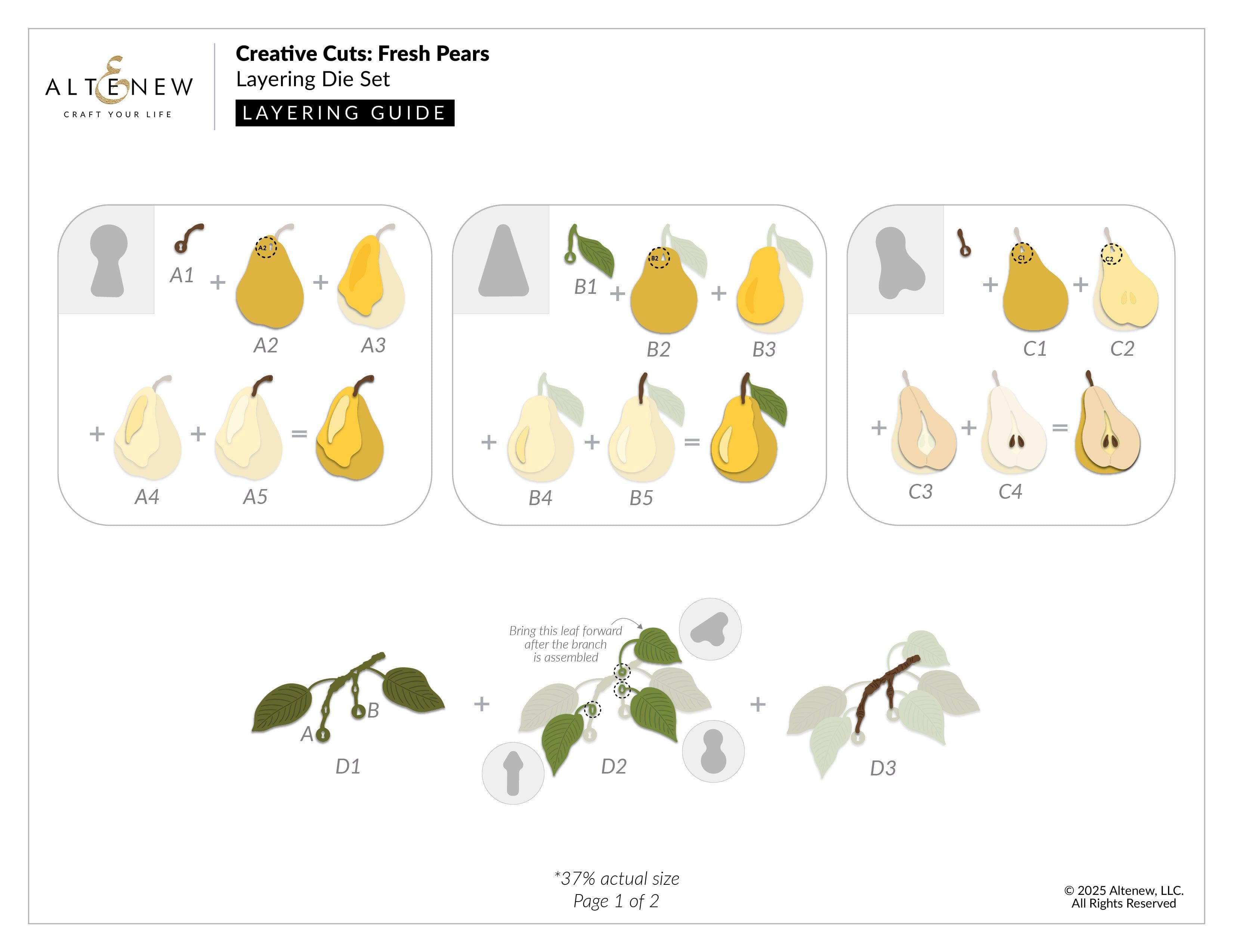 altenew-creative-cuts-fresh-pears-dies-birnen-stanzen image 3