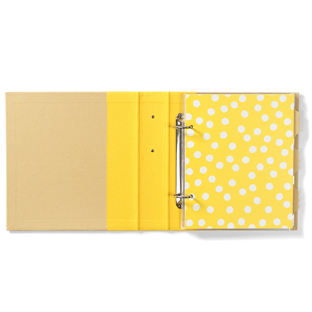 simple-stories-sn-p-6x8-binder-album-gelb-mit-taschen image 2