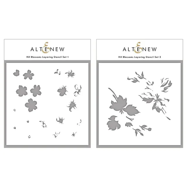 altenew-hill-blossoms-layering-stencil-blumen-2-in-1 image 1