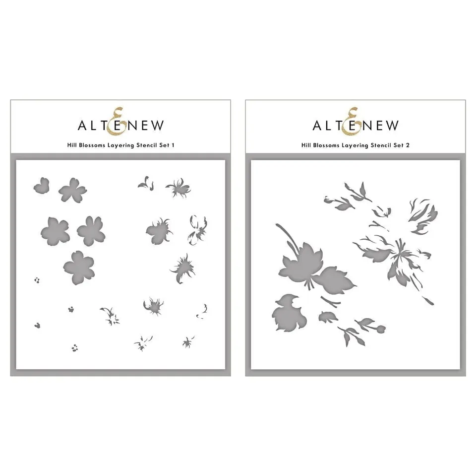 altenew-hill-blossoms-layering-stencil-blumen-2-in-1 image 1