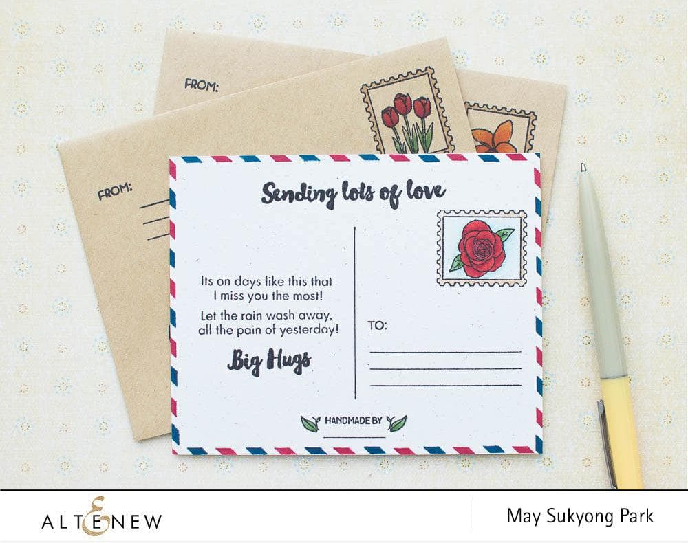 altenew-happy-mail-stempelset-stanzen-bundle-blumen image 2