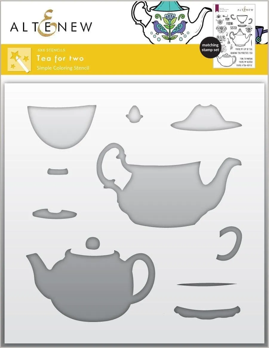 altenew-tea-for-two-coloring-schablone-tee image 1