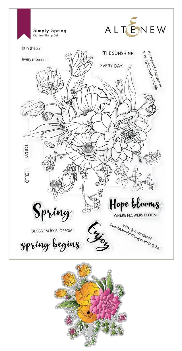 altenew-simply-spring-stempel-stanze-bundle-blumen image 1