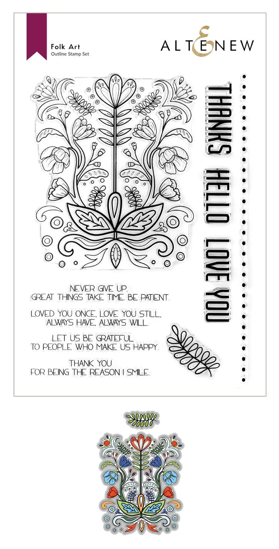altenew-stamps-folk-art-stempel-stanzen-bundle-blumen-komplett image 1