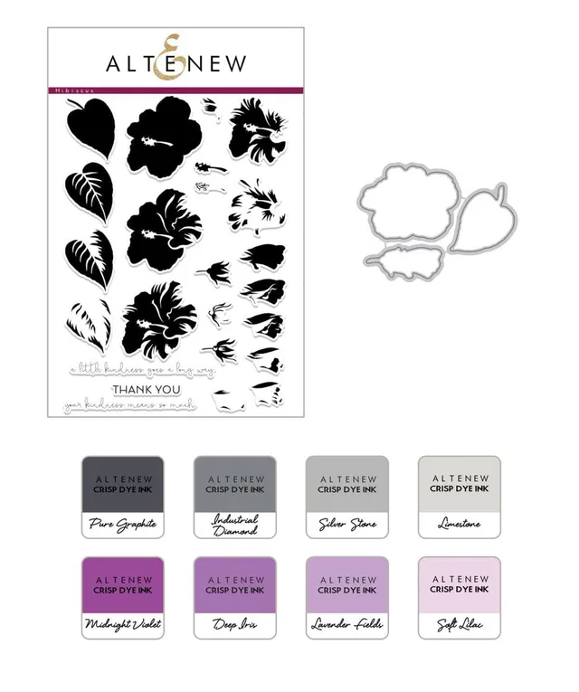 altenew-build-a-flower-hibiscus-stempel-stanzen-ink-bundle image 1