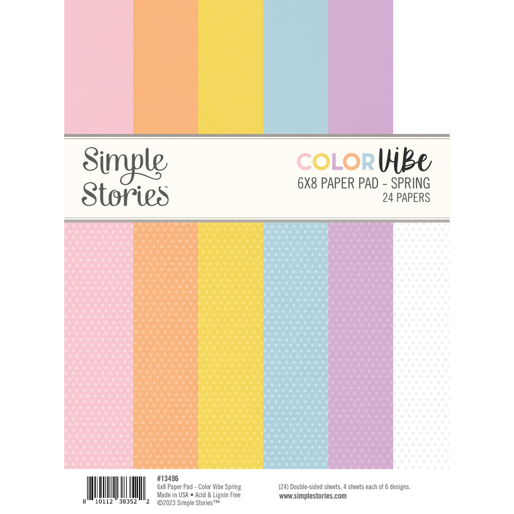 simple-stories-color-vibe-paper-pad-spring-6x8-24-blatt image 1