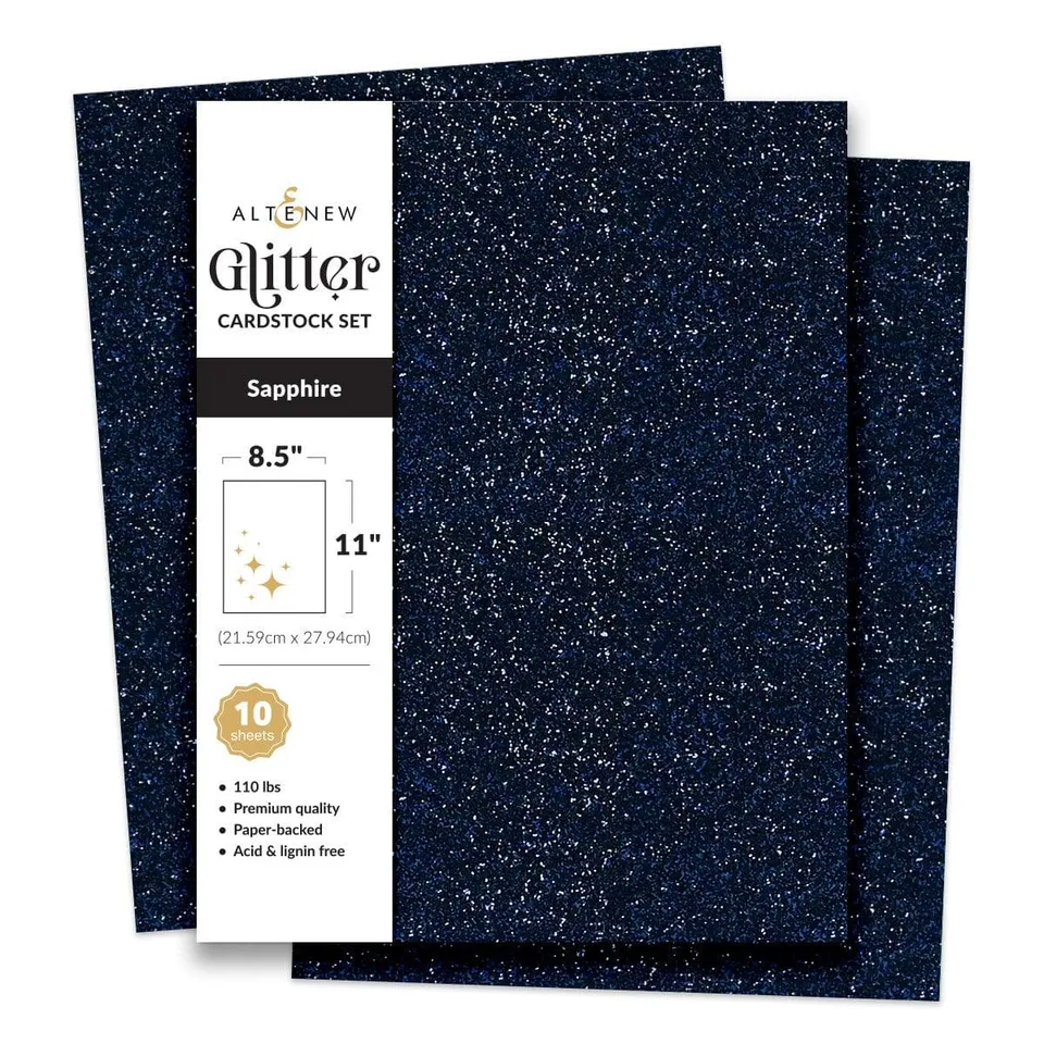 altenew-glitter-cardstock-set-saphir-bastelkarton-10-blatt image 1