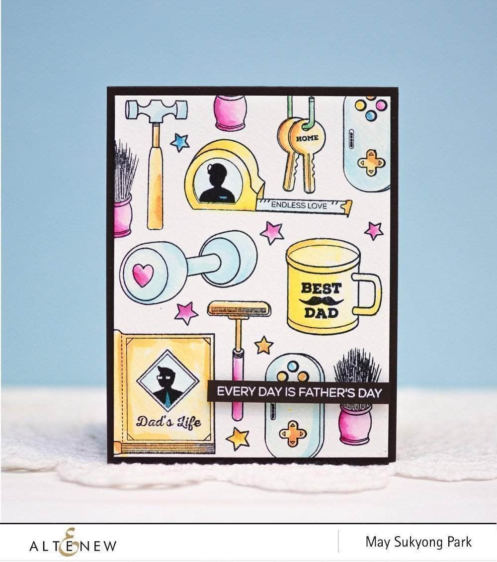 altenew-best-dad-stempel-stanzen-bundle-vatertag-24-stempel image 4