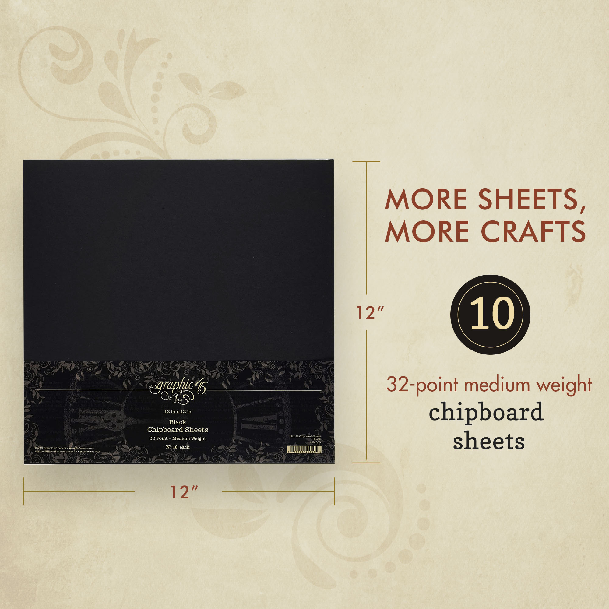graphic-45-staples-chipboard-schwarz-12x12-10-bogen-cover image 2
