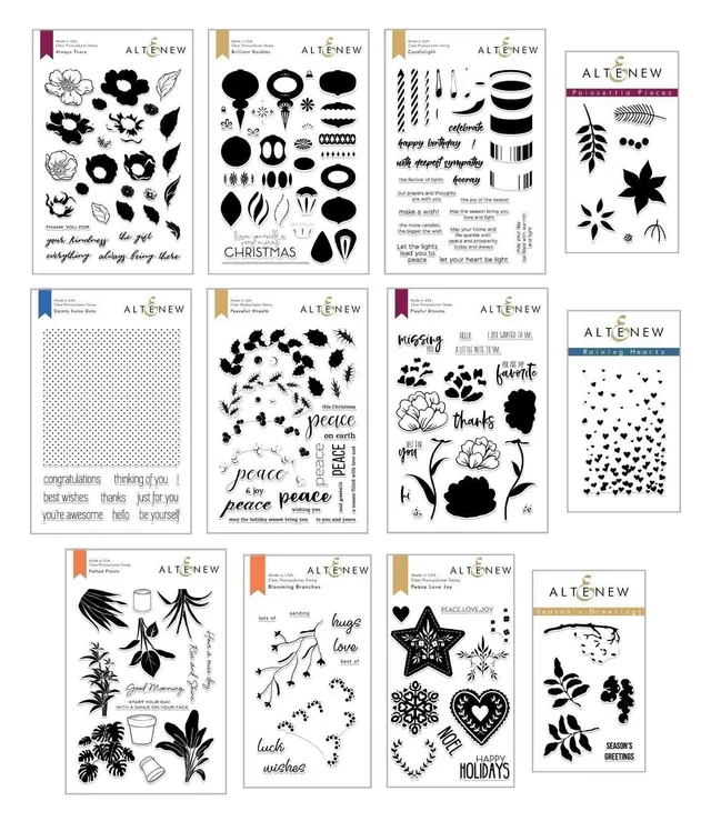 altenew-plenty-of-peace-stempel-bundle-weihnachten-12-sets image 1