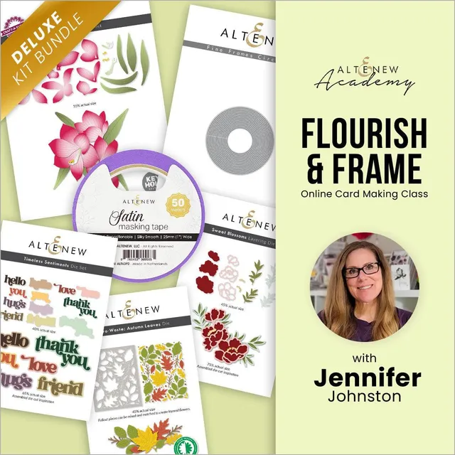 altenew-flourish-frame-simple-die-cut-florals-stanzen-deluxe-kit-blumen image 1