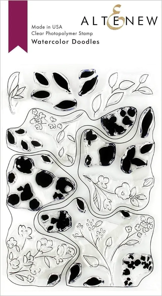 altenew-watercolor-doodles-stempelset-floral-22-teilig image 1