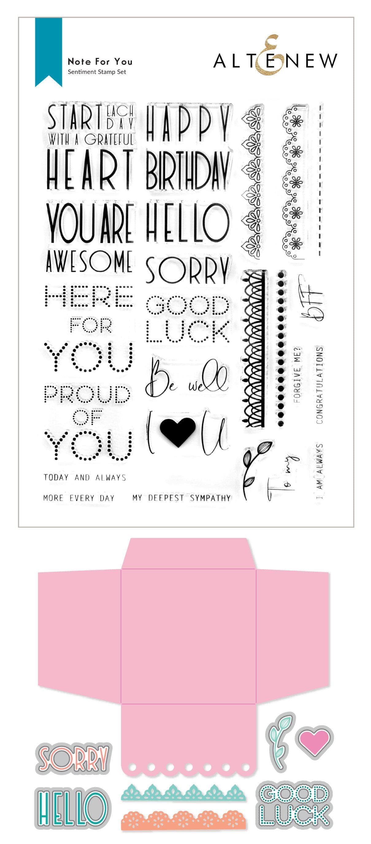 altenew-note-for-you-stempel-komplett-bundle-mit-stanzen image 1