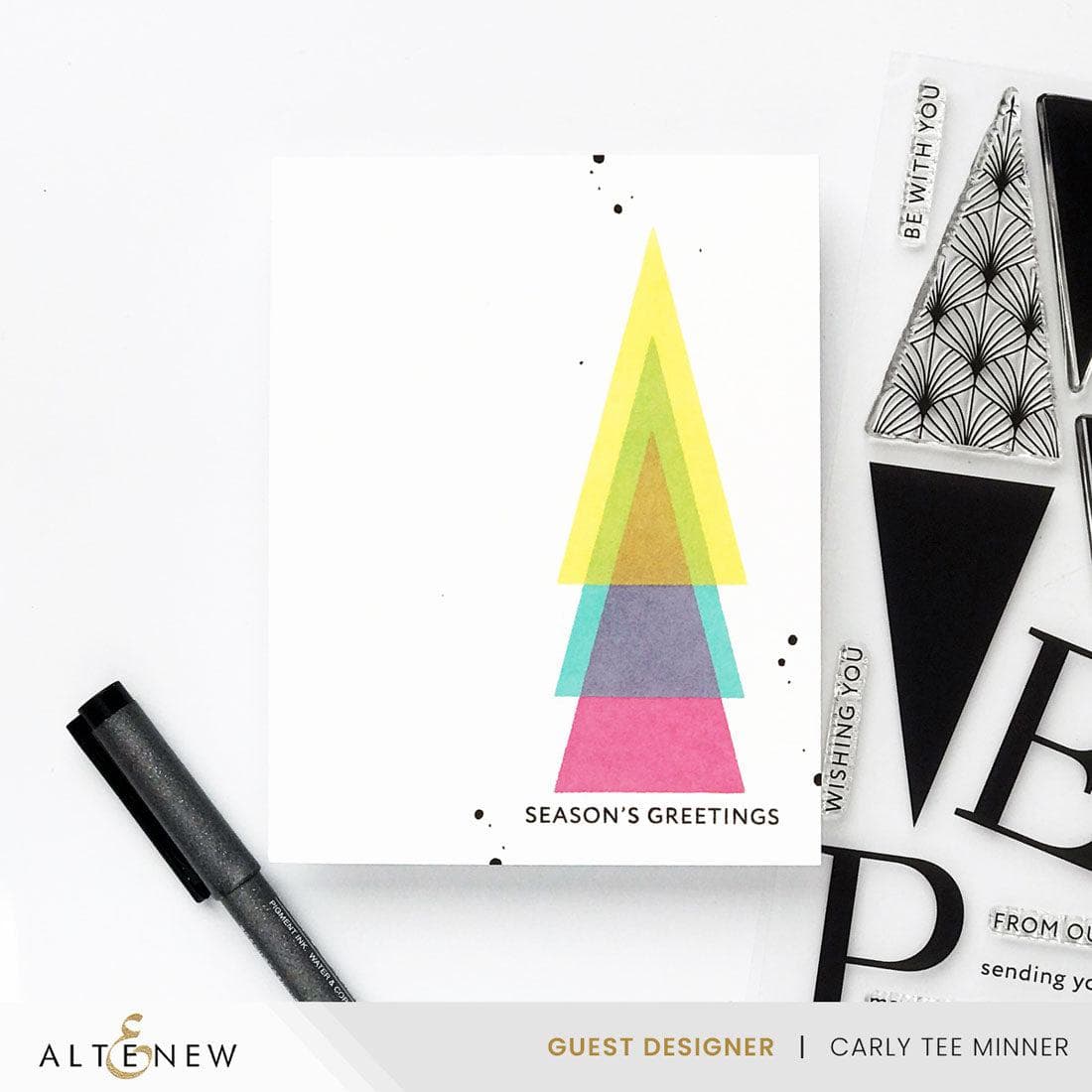 altenew-press-plates-festive-triangles-folienplatten-weihnachten image 2