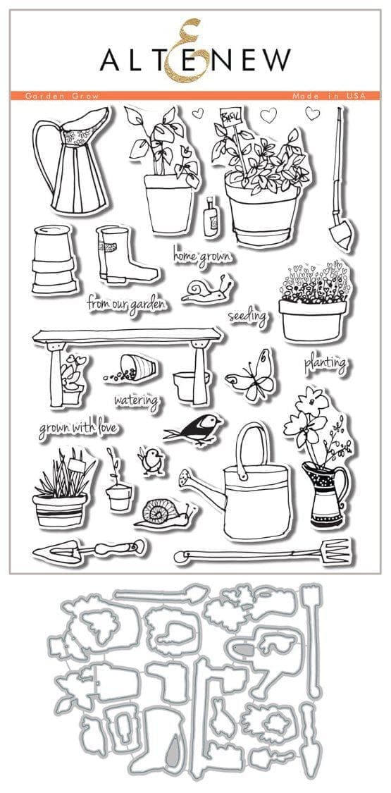 altenew-garden-grow-stempel-komplett-bundle-gartenmotive-6x8 image 1