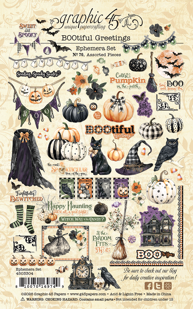 graphic-45-bootiful-greetings-ephemera-set-halloween-69tlg image 2