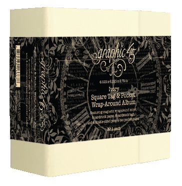 graphic-45-square-tag-pocket-wrap-around-album-ivory image 2