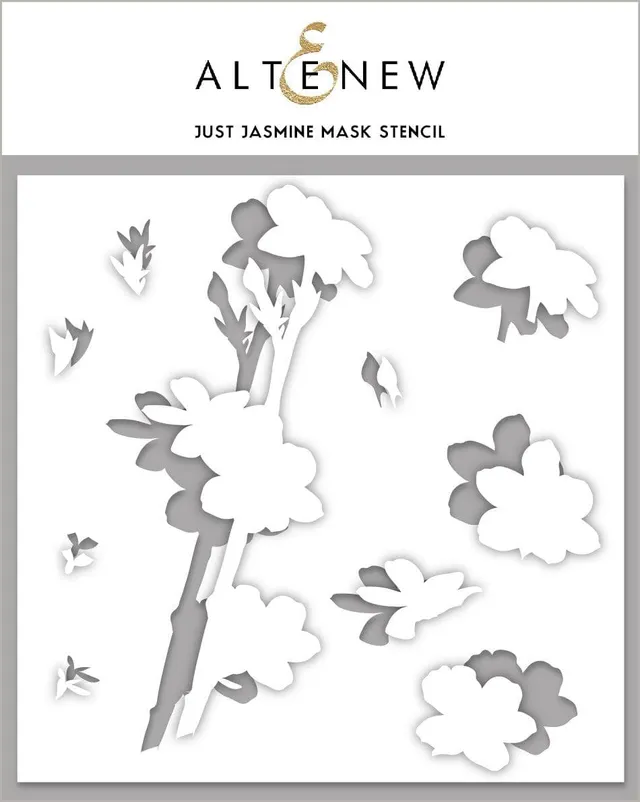 altenew-stencils-just-jasmine-mask-stencil-schablone-6x6-floral image 1