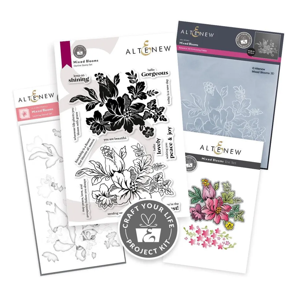 altenew-craft-your-life-mixed-blooms-project-kit-stempel image 1
