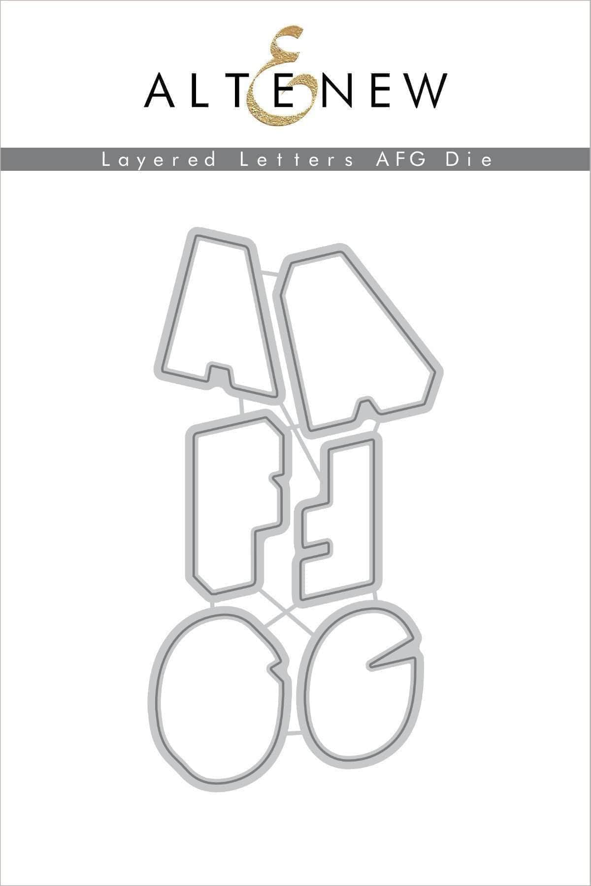 altenew-layered-letters-afg-stanzschablonen-6-teilig image 1