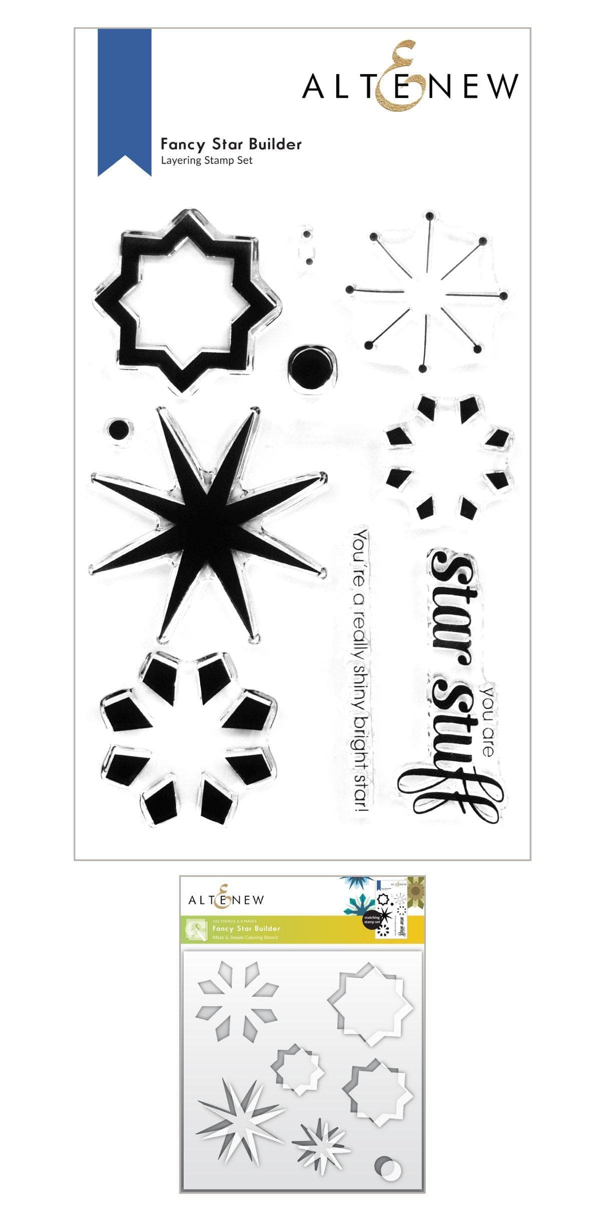 altenew-fancy-star-builder-bundle-stempel-schablone-sterne image 1