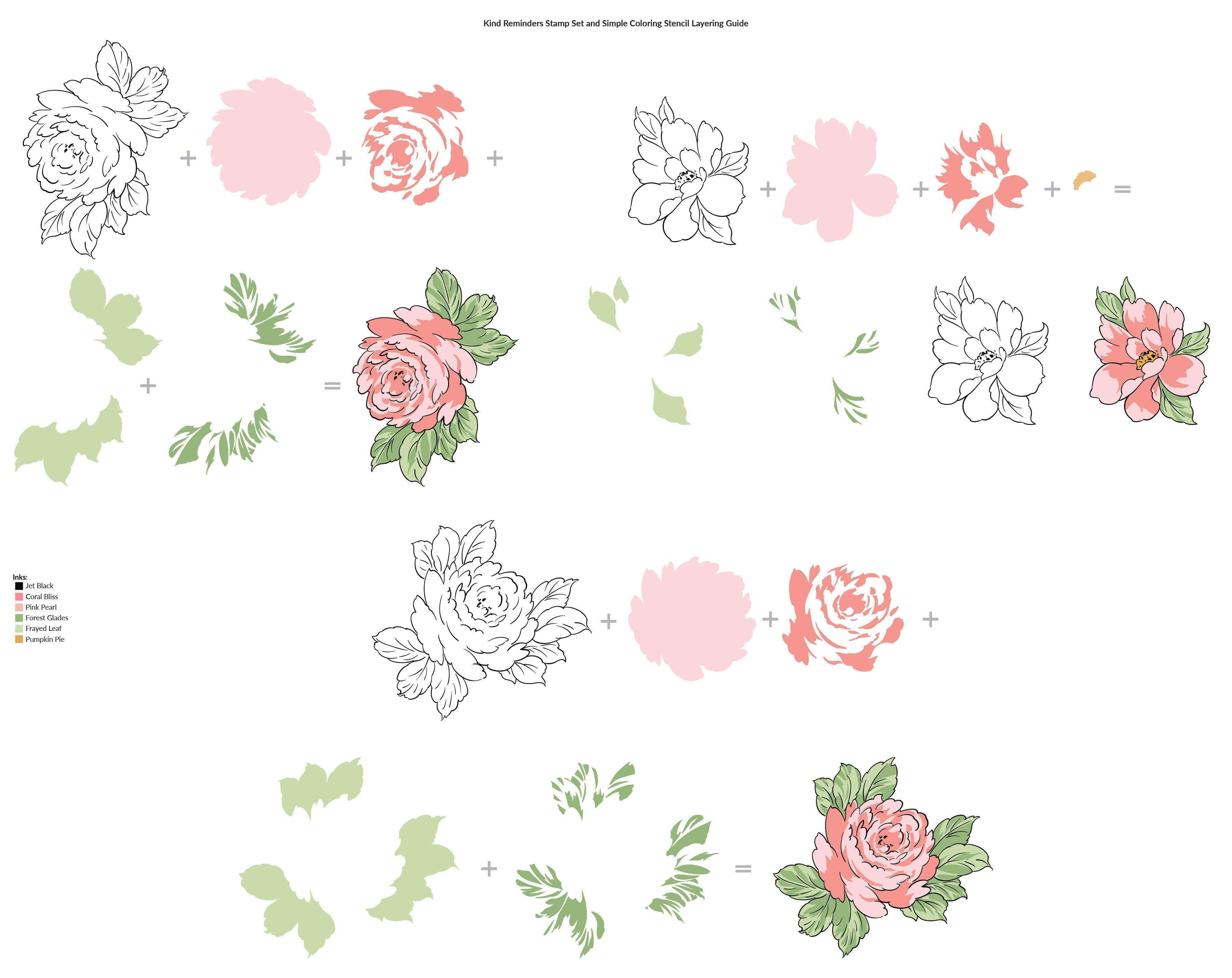 altenew-kind-reminders-stencil-set-schablonen-blumen-4x6 image 3