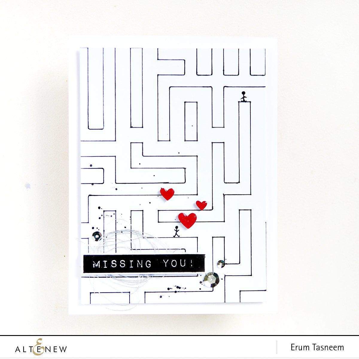 altenew-calligraphy-maze-schablone-hintergrund-15x15 image 2
