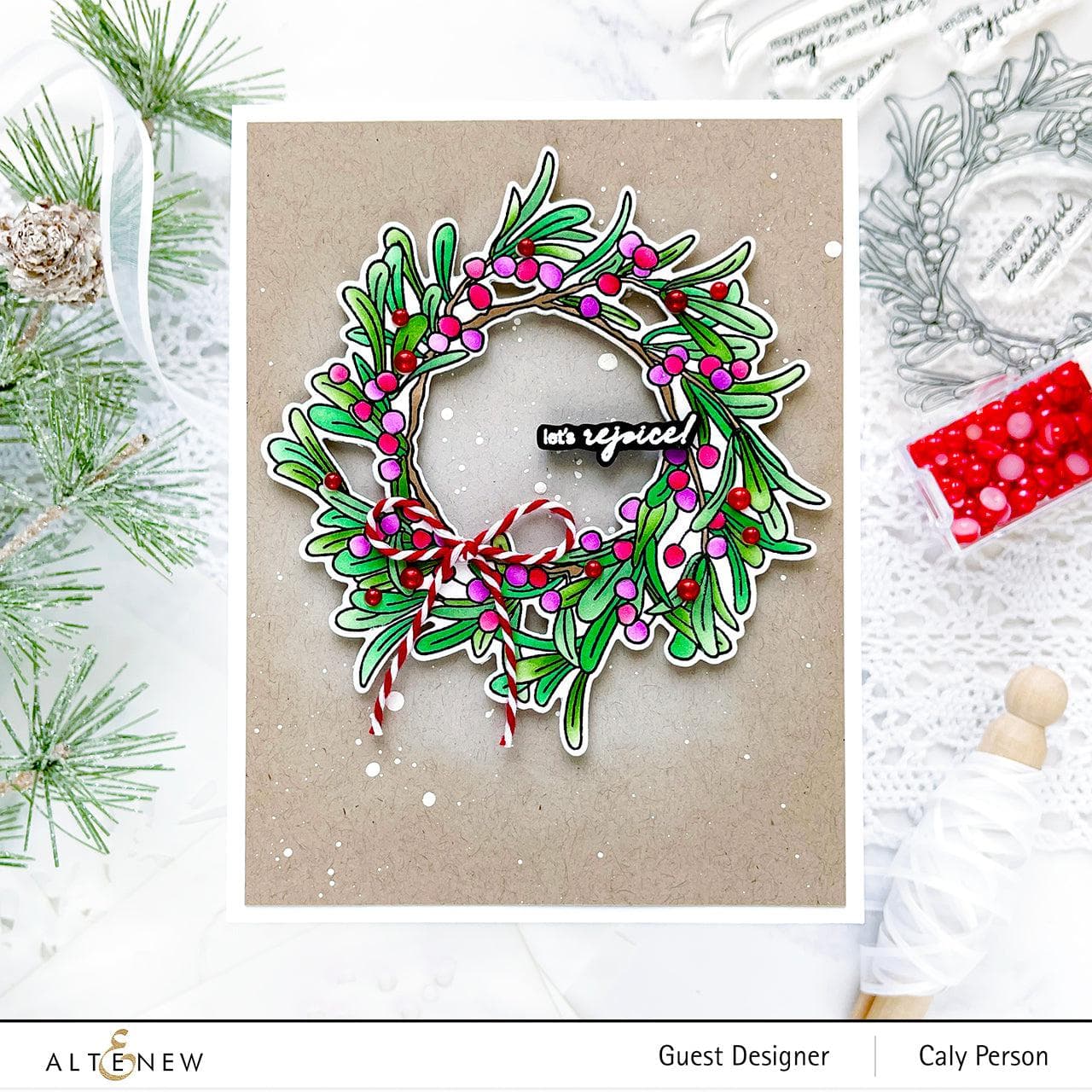 altenew-mistletoe-wreath-stempelset-4x6-zoll-weihnachten-11-teilig image 5